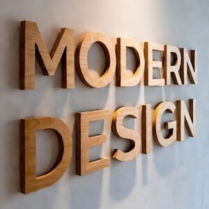 Lettres décoratives murales en bois – logo et enseigne personnalisée